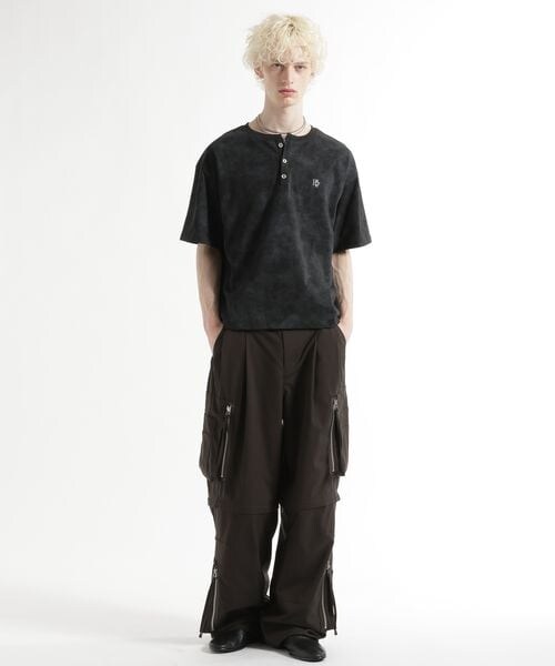 HARE（ハレ）の「ピグメントロゴヘンリーカット（トップス・ブラック09/グレー11/ブルー85・S/M）」の5枚目の写真