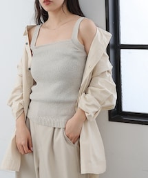 COLONY 2139 | 【PIKO企画】スクエアネックニットタンクトップ(ニット/セーター)