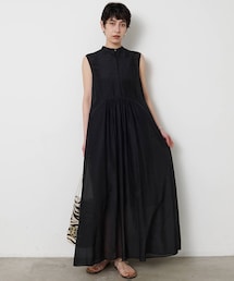 Whim Gazette | シルクコットンギャザーワンピース(ワンピース)