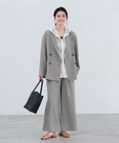 LAKOLE（ラコレ）の「14ゲージ総針スクエアタンク（その他・ボーダー(10)/オフ(11)/ブラック(19)/ミント(72)・F）」の20枚目の写真