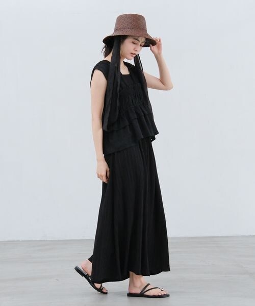 LAKOLE（ラコレ）の「14ゲージ総針スクエアタンク（その他・ボーダー(10)/オフ(11)/ブラック(19)/ミント(72)・F）」の15枚目の写真