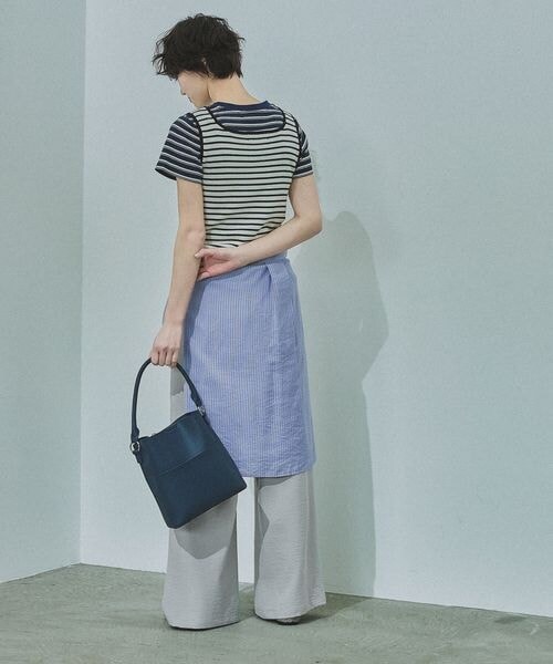 LAKOLE（ラコレ）の「14ゲージ総針スクエアタンク（その他・ボーダー(10)/オフ(11)/ブラック(19)/ミント(72)・F）」の8枚目の写真