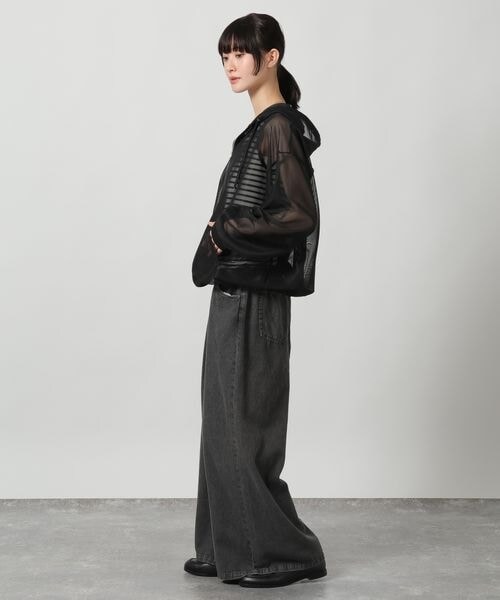 LAKOLE（ラコレ）の「メッシュZIPパーカー（その他・グレージュ(14)/ブラック(19)/アイボリー(52)・M(ショート)/L(ロング)）」の22枚目の写真