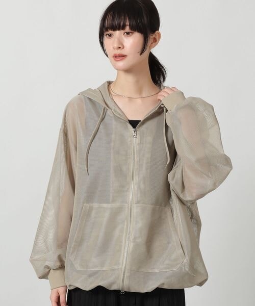 LAKOLE（ラコレ）の「メッシュZIPパーカー（その他・グレージュ(14)/ブラック(19)/アイボリー(52)・M(ショート)/L(ロング)）」の18枚目の写真