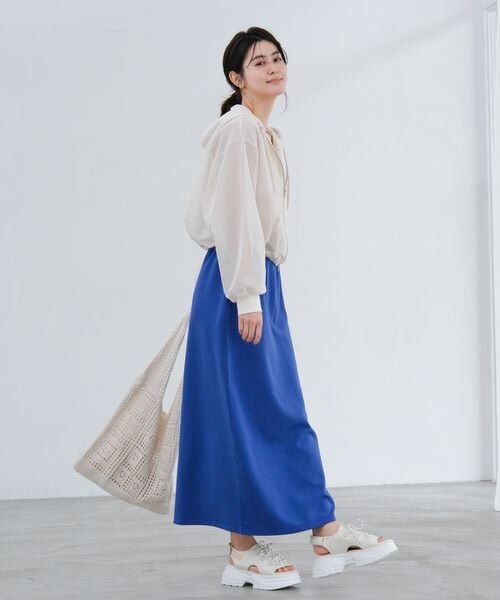 LAKOLE（ラコレ）の「メッシュZIPパーカー（その他・グレージュ(14)/ブラック(19)/アイボリー(52)・M(ショート)/L(ロング)）」の5枚目の写真