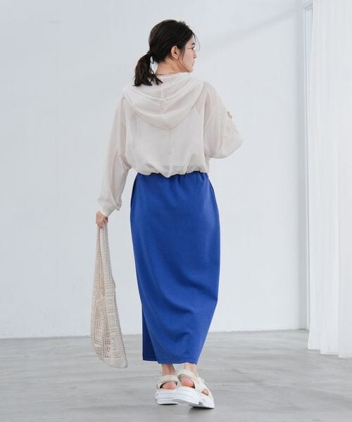 LAKOLE（ラコレ）の「メッシュZIPパーカー（その他・グレージュ(14)/ブラック(19)/アイボリー(52)・M(ショート)/L(ロング)）」の6枚目の写真