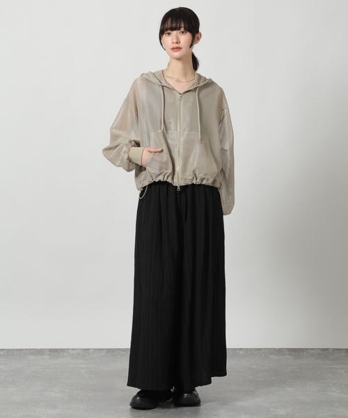 LAKOLE（ラコレ）の「メッシュZIPパーカー（その他・グレージュ(14)/ブラック(19)/アイボリー(52)・M(ショート)/L(ロング)）」の11枚目の写真