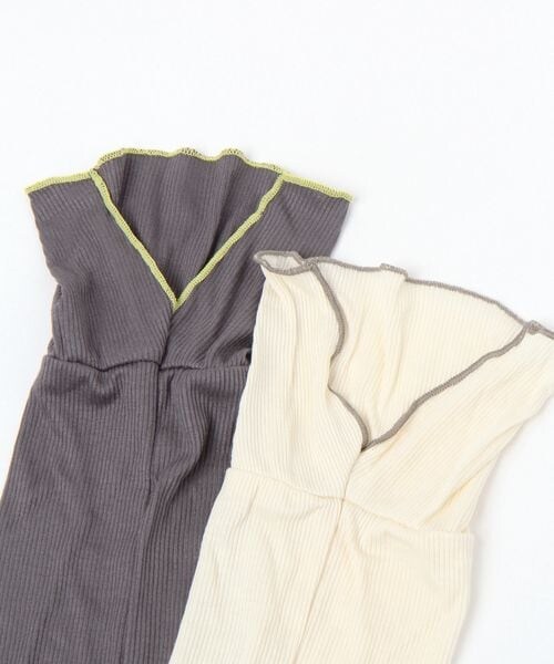 LAKOLE（ラコレ）の「リブアームカバー（その他・グレー(15)/アイボリー(52)・F）」の8枚目の写真