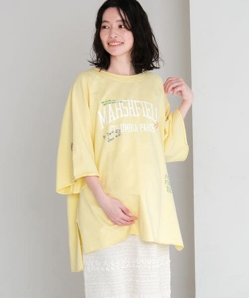 LEPSIM（レプシィム）の「マタニティ／アソートプリントミニ裏毛プルオーバー（その他・レディース・オフホワイト×フォト05/グレー×ロゴ19/イエロー×モチーフ60・FREE SIZE）」の3枚目の写真