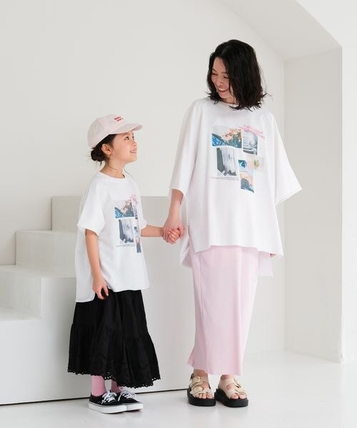 LEPSIM（レプシィム）の「マタニティ／アソートプリントミニ裏毛プルオーバー（その他・レディース・オフホワイト×フォト05/グレー×ロゴ19/イエロー×モチーフ60・FREE SIZE）」の10枚目の写真