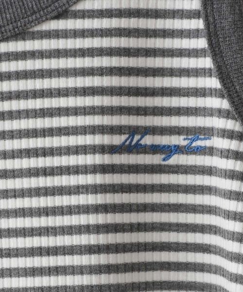 RAGEBLUE（レイジブルー）の「ワンポイント刺繍リブタンクトップ（その他・ホワイト03/ボーダー18・FREE）」の18枚目の写真