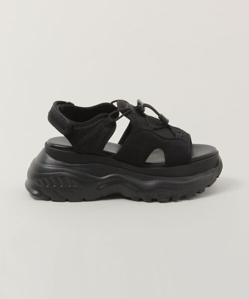 RAGEBLUE(レイジブルー)の「〈抗菌防臭〉ボリュームソールサンダル(シューズ・ブラック09・M/L)」の5枚目の写真