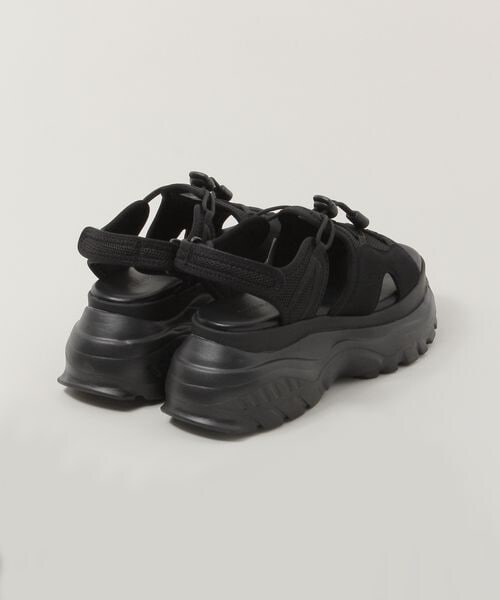 RAGEBLUE(レイジブルー)の「〈抗菌防臭〉ボリュームソールサンダル(シューズ・ブラック09・M/L)」の6枚目の写真