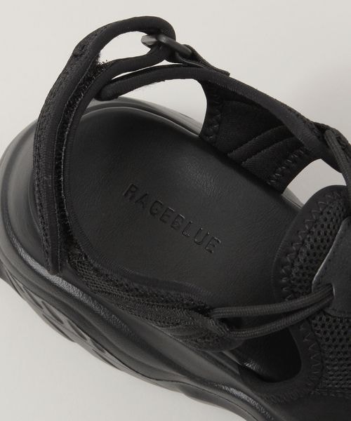 RAGEBLUE(レイジブルー)の「〈抗菌防臭〉ボリュームソールサンダル(シューズ・ブラック09・M/L)」の12枚目の写真