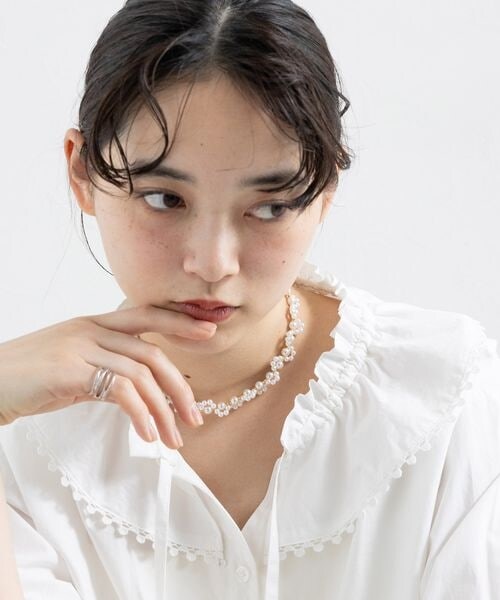 RAGEBLUE(レイジブルー)の「<先行予約>パールビーズネックレス(アクセサリー・パール00・FREE)」の3枚目の写真