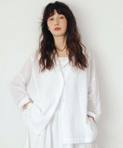 studio CLIP（スタディオクリップ）の「《先行予約/natural by clip》コットンレイヤードタンクSET（その他・オフホワイト11/スモーク16/ブラック19/サックス85・F）」の3枚目の写真