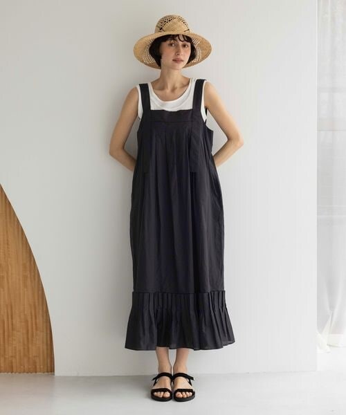 studio CLIP（スタディオクリップ）の「《先行予約/natural by clip》コットンレイヤードタンクSET（その他・オフホワイト11/スモーク16/ブラック19/サックス85・F）」の16枚目の写真