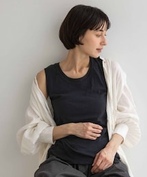 《先行予約/natural by clip》コットンレイヤードタンクSET