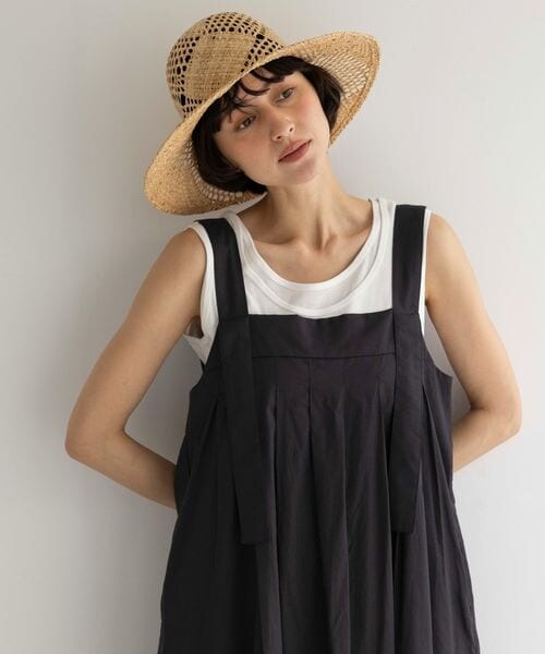 studio CLIP（スタディオクリップ）の「《先行予約/natural by clip》コットンレイヤードタンクSET（その他・オフホワイト11/スモーク16/ブラック19/サックス85・F）」の14枚目の写真