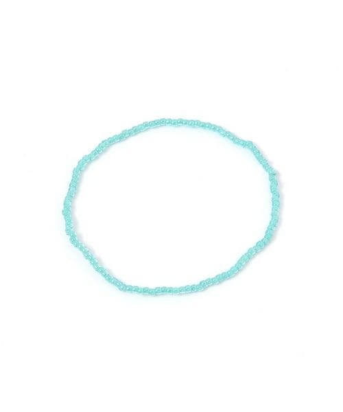 studio CLIP（スタディオクリップ）の「26ビーズゴムブレス（その他・ゴールド(01)/シルバー(02)/パール(10)/ネオンピンク(20)/ネオングリーン(70)/ブルー(80)・F）」の6枚目の写真