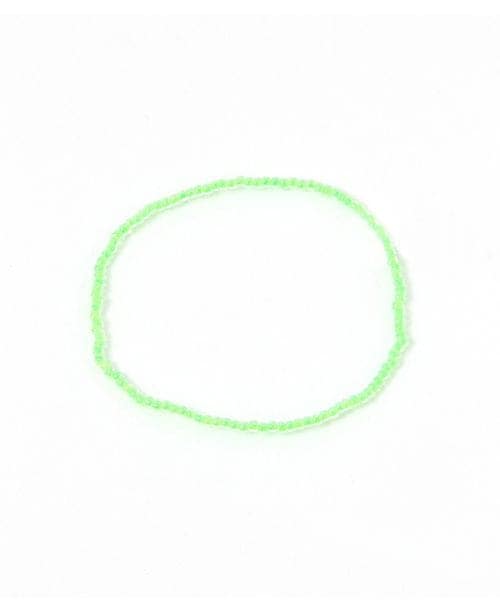 studio CLIP（スタディオクリップ）の「26ビーズゴムブレス（その他・ゴールド(01)/シルバー(02)/パール(10)/ネオンピンク(20)/ネオングリーン(70)/ブルー(80)・F）」の5枚目の写真