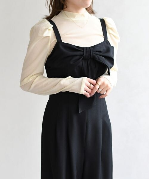 ORiental TRaffic（オリエンタルトラフィック）の「リボンモチーフコンビネゾン/TT627402（その他・レディース・ブラック20/グリーン44/グレージュ74・S/M）」の16枚目の写真