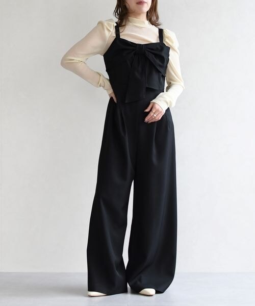 ORiental TRaffic（オリエンタルトラフィック）の「リボンモチーフコンビネゾン/TT627402（その他・レディース・ブラック20/グリーン44/グレージュ74・S/M）」の22枚目の写真