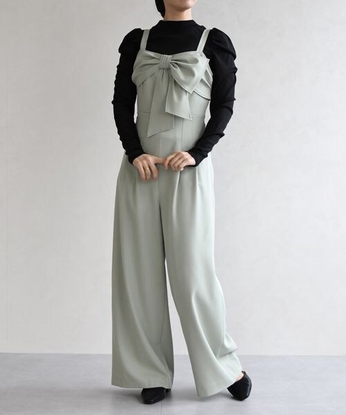 ORiental TRaffic（オリエンタルトラフィック）の「リボンモチーフコンビネゾン/TT627402（その他・レディース・ブラック20/グリーン44/グレージュ74・S/M）」の9枚目の写真