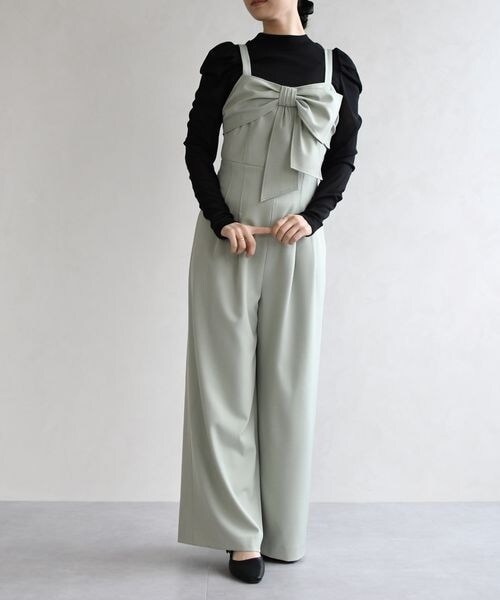 ORiental TRaffic（オリエンタルトラフィック）の「リボンモチーフコンビネゾン/TT627402（その他・レディース・ブラック20/グリーン44/グレージュ74・S/M）」の11枚目の写真