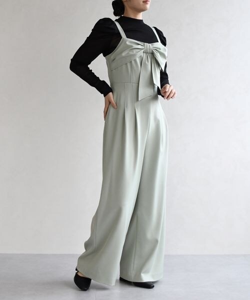 ORiental TRaffic（オリエンタルトラフィック）の「リボンモチーフコンビネゾン/TT627402（その他・レディース・ブラック20/グリーン44/グレージュ74・S/M）」の13枚目の写真