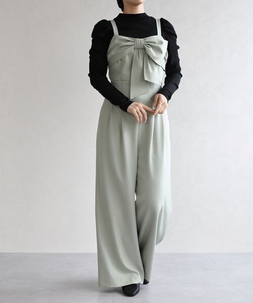 ORiental TRaffic（オリエンタルトラフィック）の「リボンモチーフコンビネゾン/TT627402（その他・レディース・ブラック20/グリーン44/グレージュ74・S/M）」の8枚目の写真