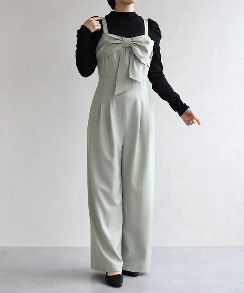 ORiental TRaffic（オリエンタルトラフィック）の「リボンモチーフコンビネゾン/TT627402（その他・レディース・ブラック20/グリーン44/グレージュ74・S/M）」の10枚目の写真