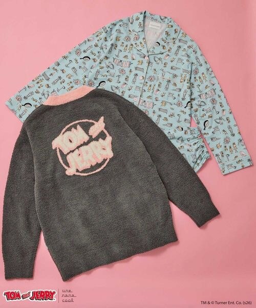 une nana cool（ウンナナクール）の「トムとジェリー × une nana cool長袖開襟パジャマ（その他・レディース・IV_アイボリー/SX_サックス・M/L）」の21枚目の写真