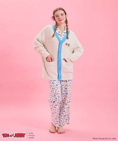 une nana cool（ウンナナクール）の「トムとジェリー × une nana cool ユニセックスカーディガン（その他・レディース・GY_ダークグレー/BE_ベージュ・S-L）」の15枚目の写真