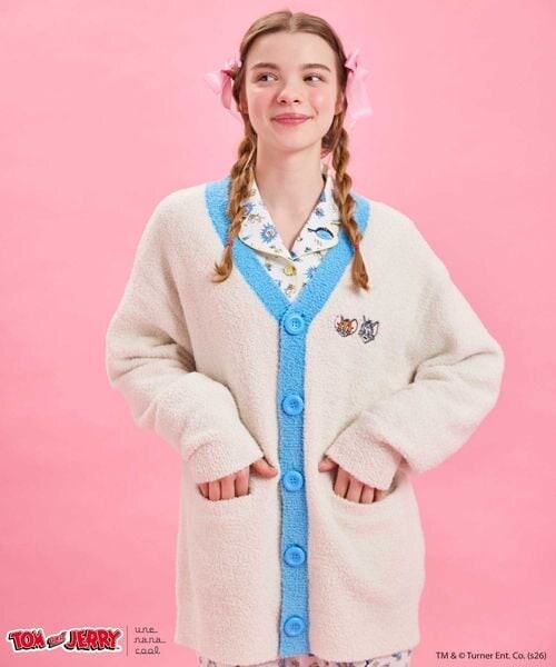 une nana cool（ウンナナクール）の「トムとジェリー × une nana cool ユニセックスカーディガン（その他・レディース・GY_ダークグレー/BE_ベージュ・S-L）」の14枚目の写真