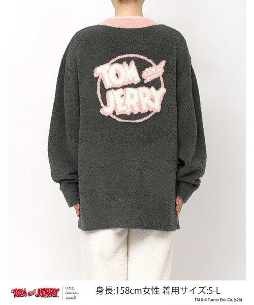 une nana cool（ウンナナクール）の「トムとジェリー × une nana cool ユニセックスカーディガン（その他・レディース・GY_ダークグレー/BE_ベージュ・S-L）」の10枚目の写真