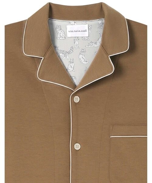 une nana cool(ウンナナクール)の「メンズ長袖開襟パジャマ MADE WITH LIBERTY FABRIC /LP8407(その他・レディース・WH_ホワイト/CR_クリーム/BL_ブラック/LG_ダークグレー/OR_オレンジ/BE_ベージュ/OC_ブラウン/ME_グリーン/SX_サックスブルー/BU_ブルー・M/L)」の21枚目の写真