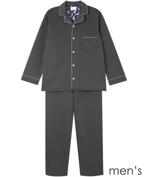 une nana cool(ウンナナクール)の「メンズ長袖開襟パジャマ MADE WITH LIBERTY FABRIC /LP8407(その他・レディース・WH_ホワイト/CR_クリーム/BL_ブラック/LG_ダークグレー/OR_オレンジ/BE_ベージュ/OC_ブラウン/ME_グリーン/SX_サックスブルー/BU_ブルー・M/L)」の18枚目の写真