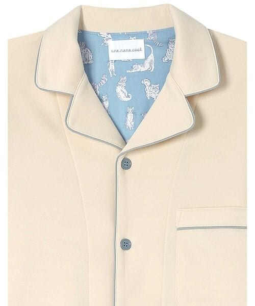 une nana cool(ウンナナクール)の「メンズ長袖開襟パジャマ MADE WITH LIBERTY FABRIC /LP8407(その他・レディース・WH_ホワイト/CR_クリーム/BL_ブラック/LG_ダークグレー/OR_オレンジ/BE_ベージュ/OC_ブラウン/ME_グリーン/SX_サックスブルー/BU_ブルー・M/L)」の15枚目の写真