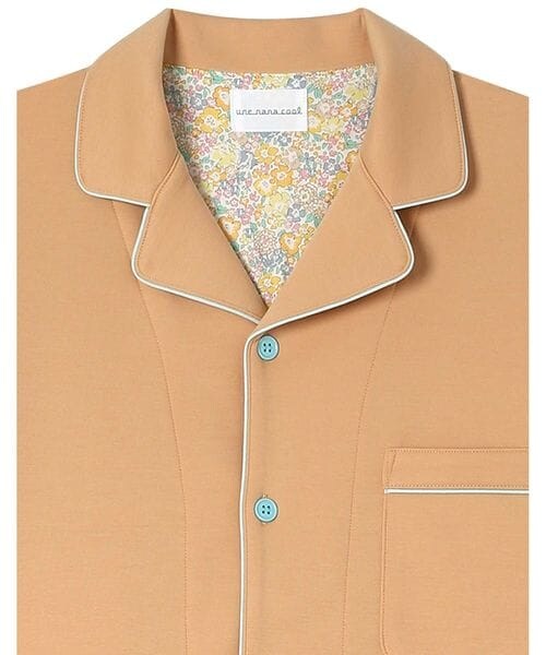 une nana cool(ウンナナクール)の「メンズ長袖開襟パジャマ MADE WITH LIBERTY FABRIC /LP8407(その他・レディース・WH_ホワイト/CR_クリーム/BL_ブラック/LG_ダークグレー/OR_オレンジ/BE_ベージュ/OC_ブラウン/ME_グリーン/SX_サックスブルー/BU_ブルー・M/L)」の19枚目の写真