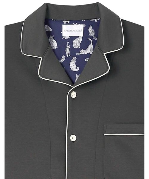 une nana cool(ウンナナクール)の「メンズ長袖開襟パジャマ MADE WITH LIBERTY FABRIC /LP8407(その他・レディース・WH_ホワイト/CR_クリーム/BL_ブラック/LG_ダークグレー/OR_オレンジ/BE_ベージュ/OC_ブラウン/ME_グリーン/SX_サックスブルー/BU_ブルー・M/L)」の17枚目の写真