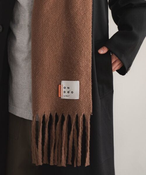 Wpc.(ダブリュピーシー)の「ボリュームフリンジマフラー ONDOO Wpc.(その他・アイボリー/ブラック/キャメル/ブラウン・ワンサイズ)」の10枚目の写真