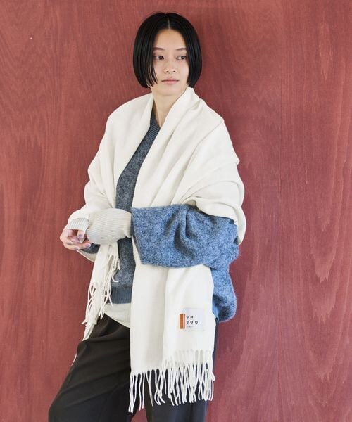 Wpc.(ダブリュピーシー)の「ベーシックルーズマフラー ONDOO Wpc.(その他・オフ/グレー/モカ/ブラウン/ネイビー・ワンサイズ)」の4枚目の写真