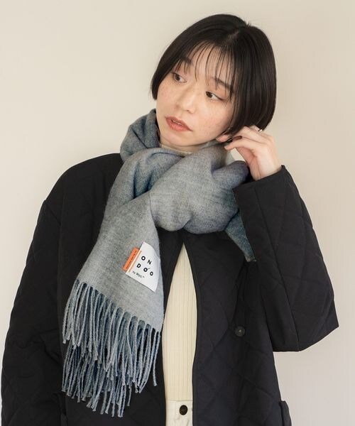 Wpc.(ダブリュピーシー)の「ベーシックルーズマフラー ONDOO Wpc.(その他・オフ/グレー/モカ/ブラウン/ネイビー・ワンサイズ)」の8枚目の写真