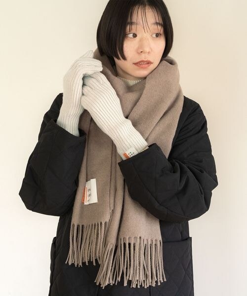Wpc.(ダブリュピーシー)の「ベーシックルーズマフラー ONDOO Wpc.(その他・オフ/グレー/モカ/ブラウン/ネイビー・ワンサイズ)」の13枚目の写真