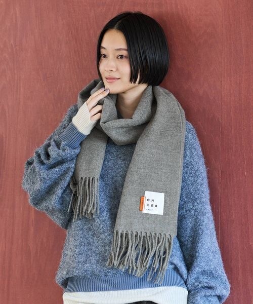 Wpc.(ダブリュピーシー)の「ベーシックルーズマフラー ONDOO Wpc.(その他・オフ/グレー/モカ/ブラウン/ネイビー・ワンサイズ)」の12枚目の写真