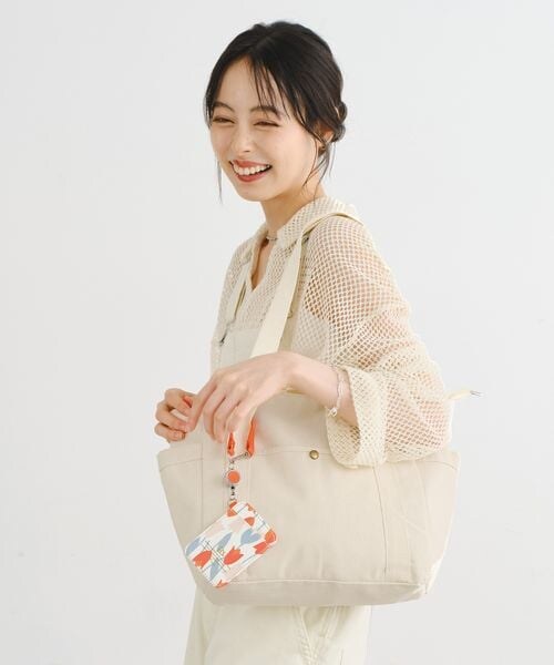 Wpc.(ダブリュピーシー)の「合皮プリントリール付きパスケース Wpc. patterns(その他・フォーゲルヴェンネ オフ/メリーフラワー オフ/ブルーミングチューリップ レッド/オメナ イエロー/ピオニ ネイビー/レオパード&タイガー ネイビー・ワンサイズ)」の3枚目の写真