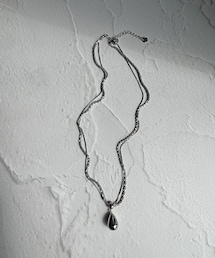 【LesSignes】2連ステンレスネックレス