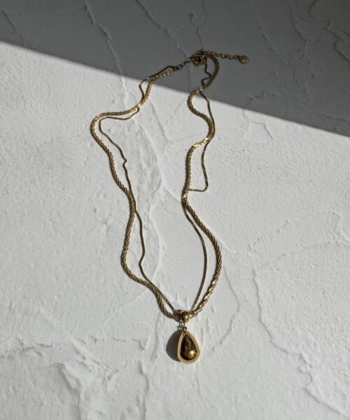 Lattice（Lattice）の「【LesSignes】2連ステンレスネックレス（ネックレス・レディース・シルバー/ゴールド・FREE）」の2枚目の写真