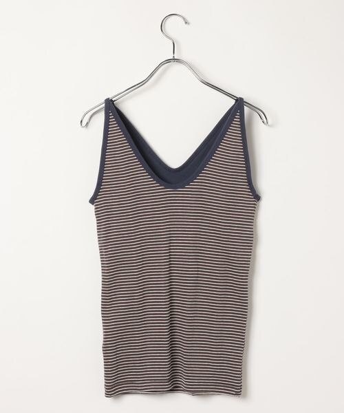 BAYFLOW（ベイフロー）の「Prib Cami Tank（その他・ブラック19/COFFEE50/ブルー80・F）」の4枚目の写真